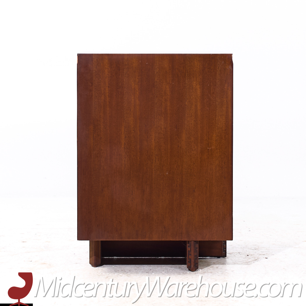 Frank Lloyd Wright for Heritage Henredon 'taliesin' Mid Century Mahogany Nightstand