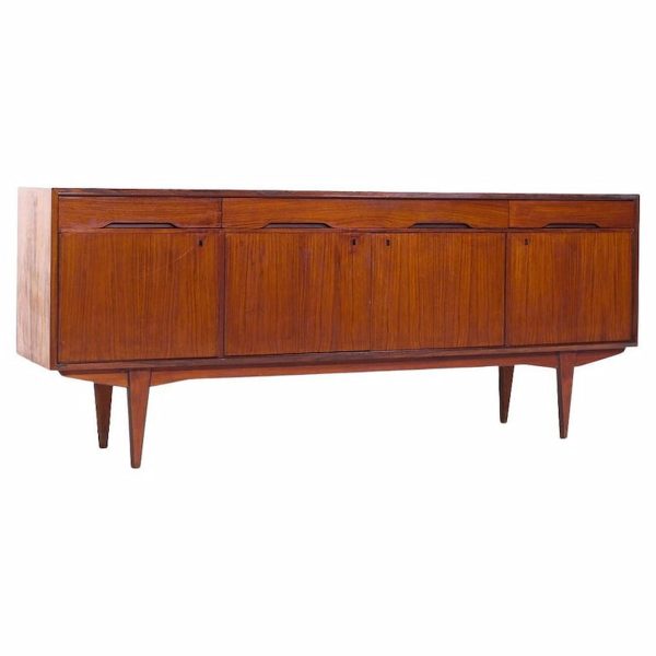 gustav bahus mid century norwegian teak credenza