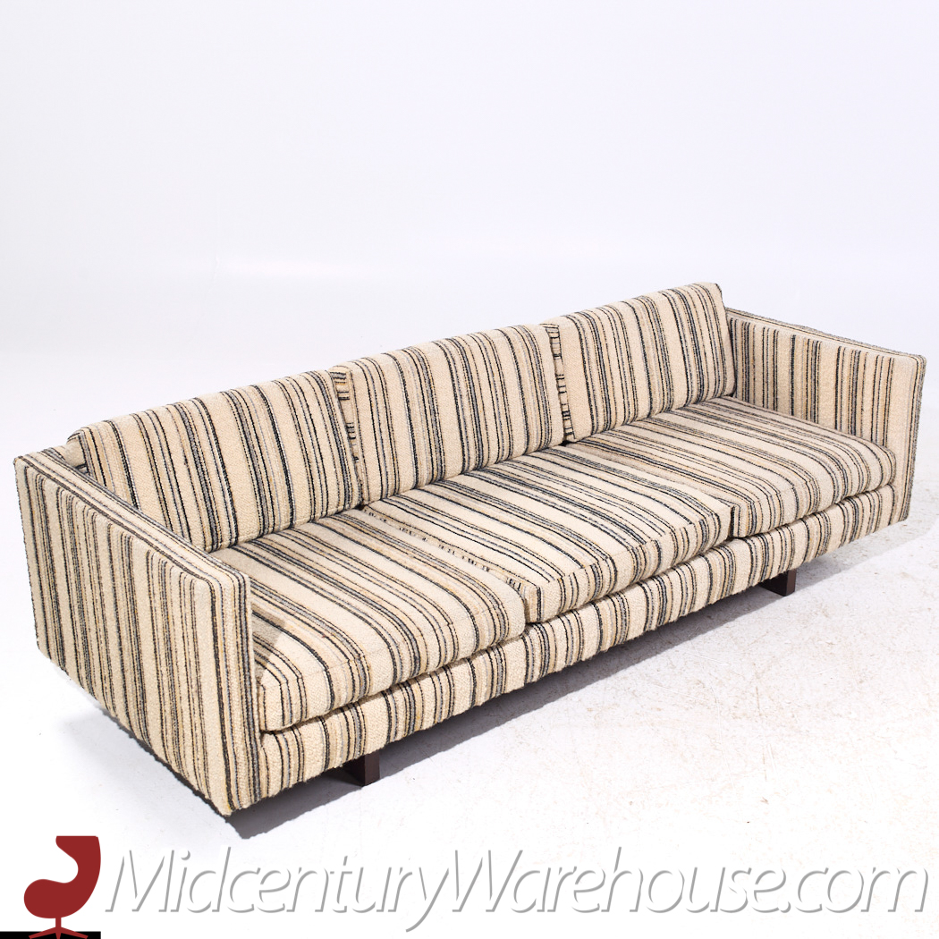 Harvey Probber Mid Century Sled Leg Sofa