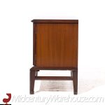 Helen Hobey Baker Mid Century Walnut and Burlwood Nightstands - Pair