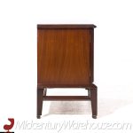 Helen Hobey Baker Mid Century Walnut and Burlwood Nightstands - Pair