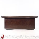 Helikon Mid Century Burlwood Executive Desk