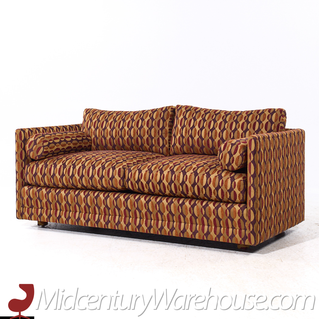 Jack Lenor Larsen Style Mid Century Loveseat Sofa