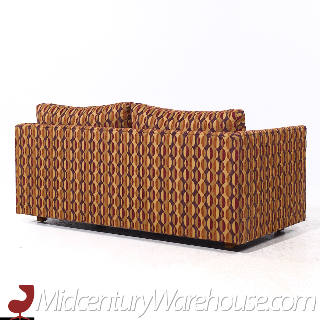 Jack Lenor Larsen Style Mid Century Loveseat Sofa