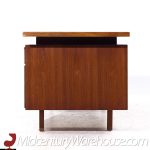 Jens Risom Mid Century Walnut and Cane Executive Desk