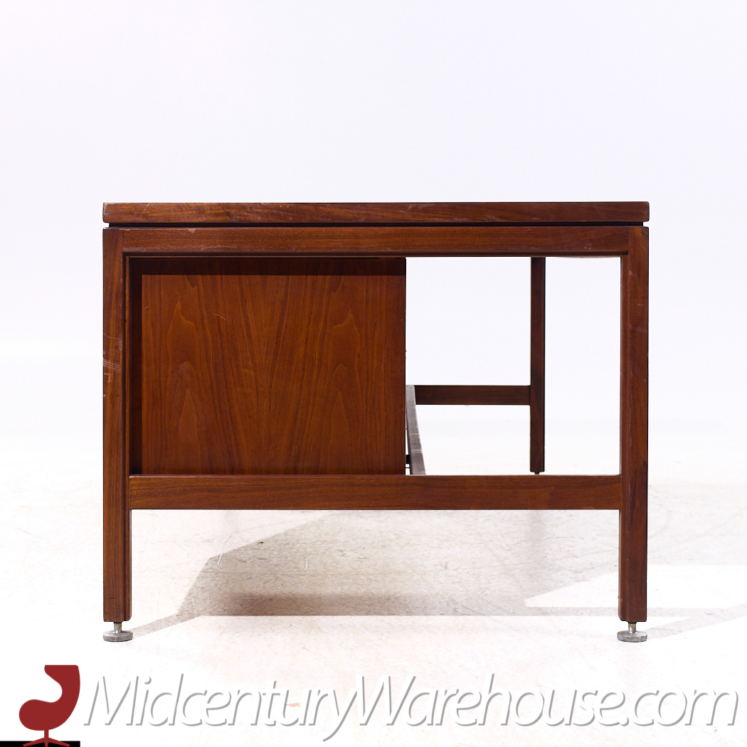 Jens Risom Mid Century Walnut Executive Desk