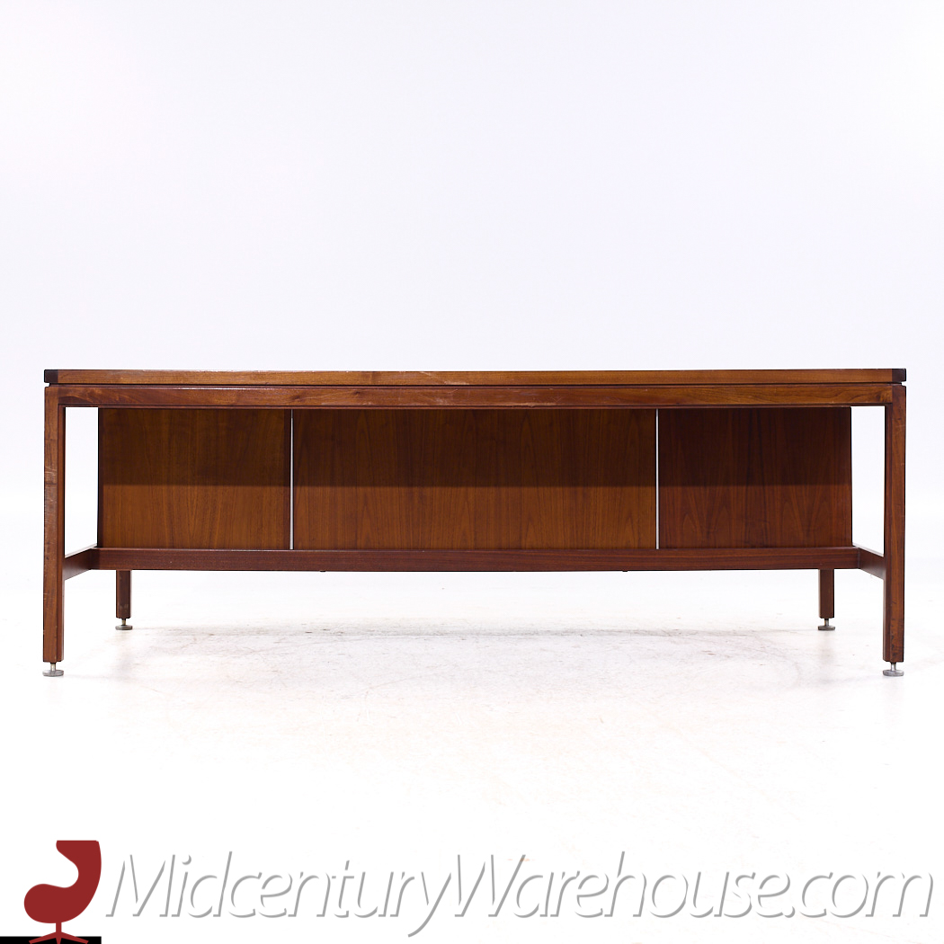 Jens Risom Mid Century Walnut Executive Desk