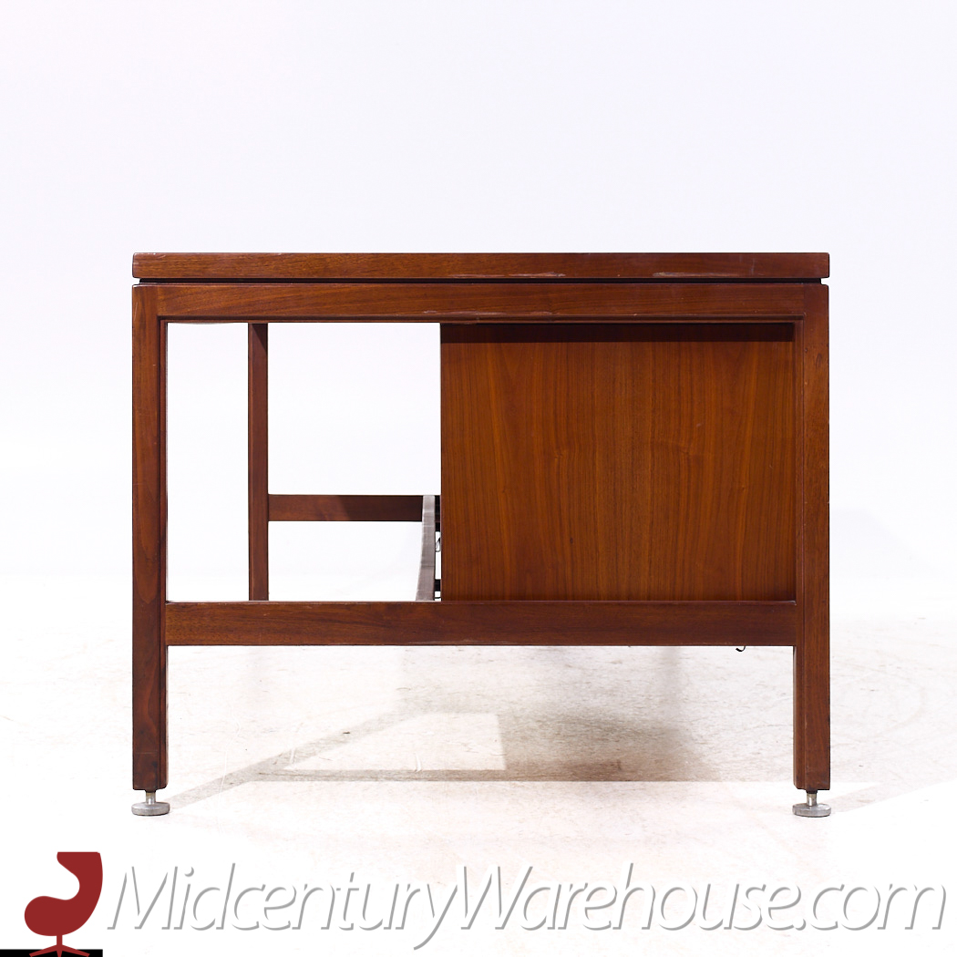 Jens Risom Mid Century Walnut Executive Desk