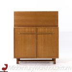 John Keal for Brown Saltman Mid Century Bleached Mahogany Gentlemans Chest Highboy Dresser