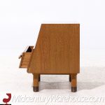 John Keal for Brown Saltman Mid Century Bleached Mahogany Nightstands - Pair