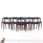 Kai Kristiansen Mid Century Danish Teak Dining Chairs - Set of 10