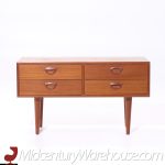 Kai Kristiansen for Fm Møbler Mid Century Small Teak Chest Dresser