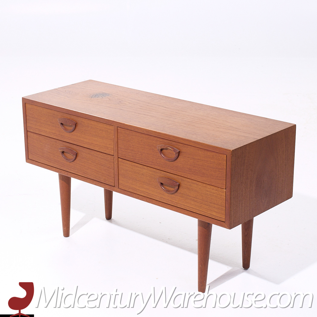 Kai Kristiansen for Fm Møbler Mid Century Small Teak Chest Dresser