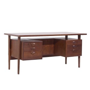 Kai Kristiansen for Fm Møbler Model Fm60 Mid Century Danish Teak Floating Desk