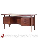 Kai Kristiansen for Fm Møbler Model Fm60 Mid Century Danish Teak Floating Desk