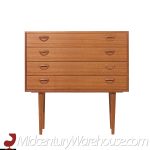 Kai Kristiansen for Feldballes Møbelfabrik Mid Century Danish Teak 4 Drawers Dresser