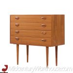 Kai Kristiansen for Feldballes Møbelfabrik Mid Century Danish Teak 4 Drawers Dresser