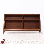 Kipp Stewart for Drexel Declaration Mid Century Walnut Bookcase Shelf