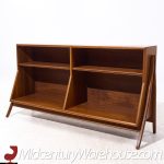 Kipp Stewart for Drexel Declaration Mid Century Walnut Bookcase Shelf