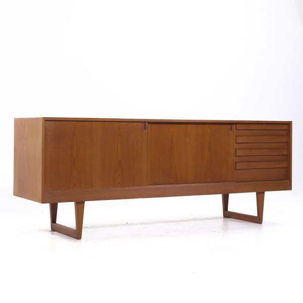 Kurt Østervig for Kp Møbler Mid Century Danish Teak Sliding Door Credenza