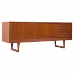 Kurt Østervig for Kp Møbler Mid Century Danish Teak Sliding Door Credenza | Mid Century Modern Furniture - Mid Century Furniture Chicago Kurt Østervig for Kp Møbler Mid Century Danish Teak Sliding Door Credenza