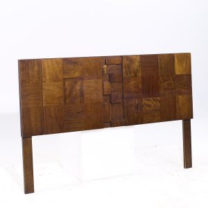 lane staccato mid century walnut queen headboard