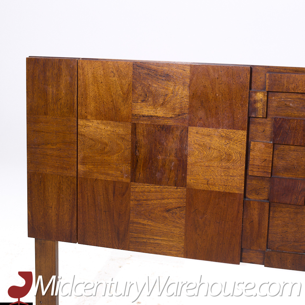 Lane Staccato Mid Century Walnut Queen Headboard