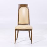 Mastercraft Mid Century Burlwood Dining Chairs - Set of 4