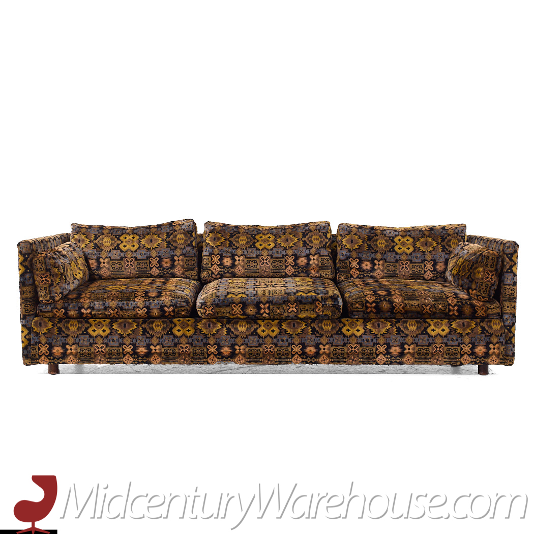 Milo Baughman Style Directional Mid Century Sofa