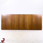 Milo Baughman for Thayer Coggin Mid Century Brass and Rosewood Expanding Dining Table with 2 Leaves