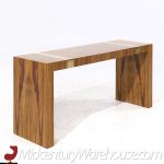 Milo Baughman for Thayer Coggin Mid Century Rosewood and Brass Console Table