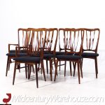 Niels Koefoed for Koefoeds Hornslet Ingrid Mid Century Danish Dining Chairs - Set of 8