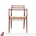 Niels Moller Model 62 Mid Century Danish Teak Captains Chairs - Pair