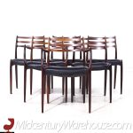 Niels Moller Models 78 & 62 Mid Century Danish Rosewood Dining Chairs - Set of 6