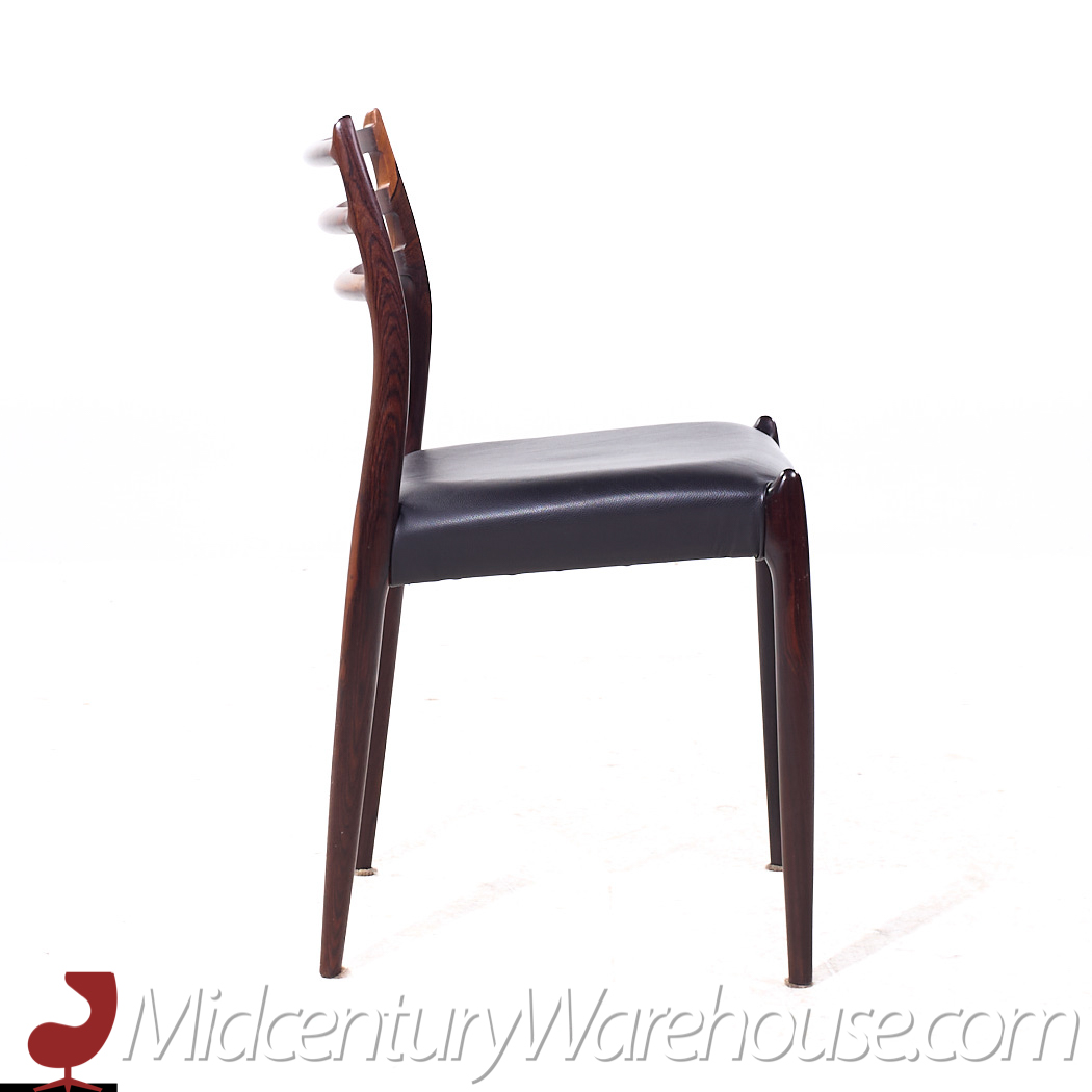 Niels Moller Models 78 & 62 Mid Century Danish Rosewood Dining Chairs - Set of 6