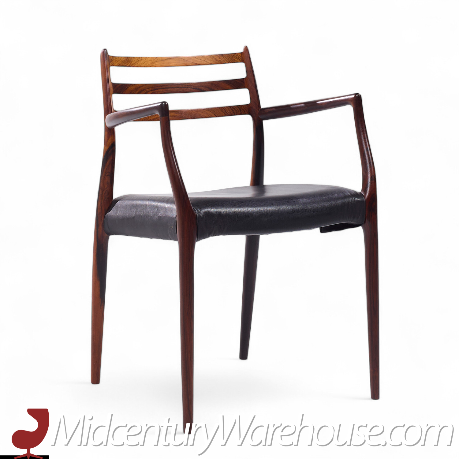 Niels Moller Models 78 & 62 Mid Century Danish Rosewood Dining Chairs - Set of 6