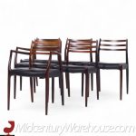 Niels Moller Models 78 & 62 Mid Century Danish Rosewood Dining Chairs - Set of 6