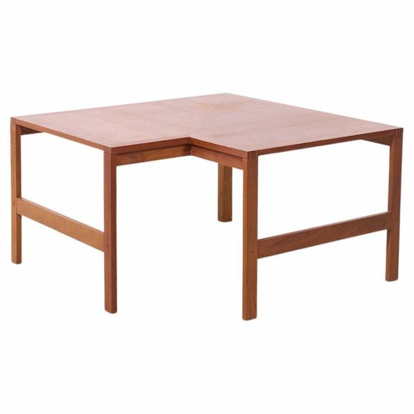 ole knudsen & torben lind for france & son mid century danish teak corner coffee table