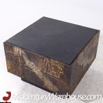 Paul Evans Mid Century Welded and Patinated Steel Patchwork Side Table