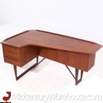 Peter Lovig Mid Century Danish Teak Boomerang Desk