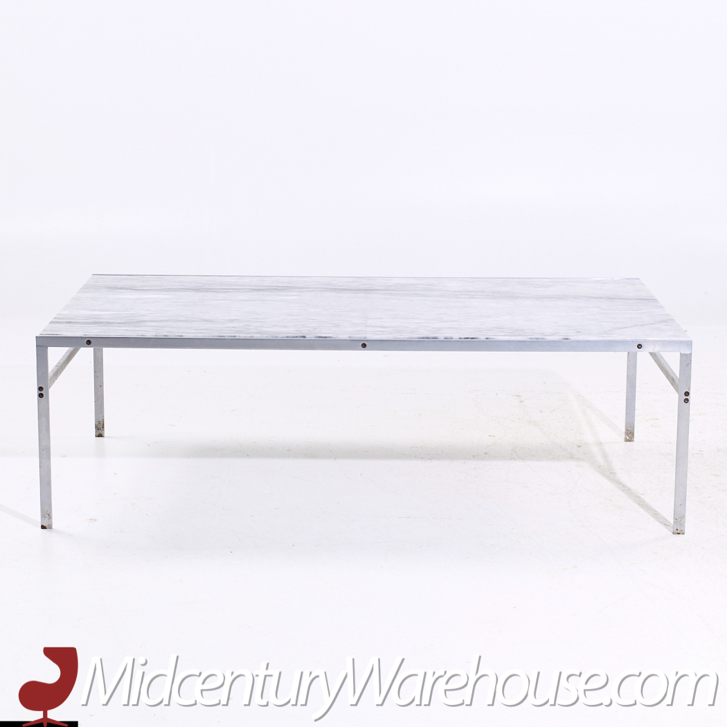 Preben Fabricius and Jørgen Kastholm for Bo-ex Bo 551 Mid Century Marble Coffee Table