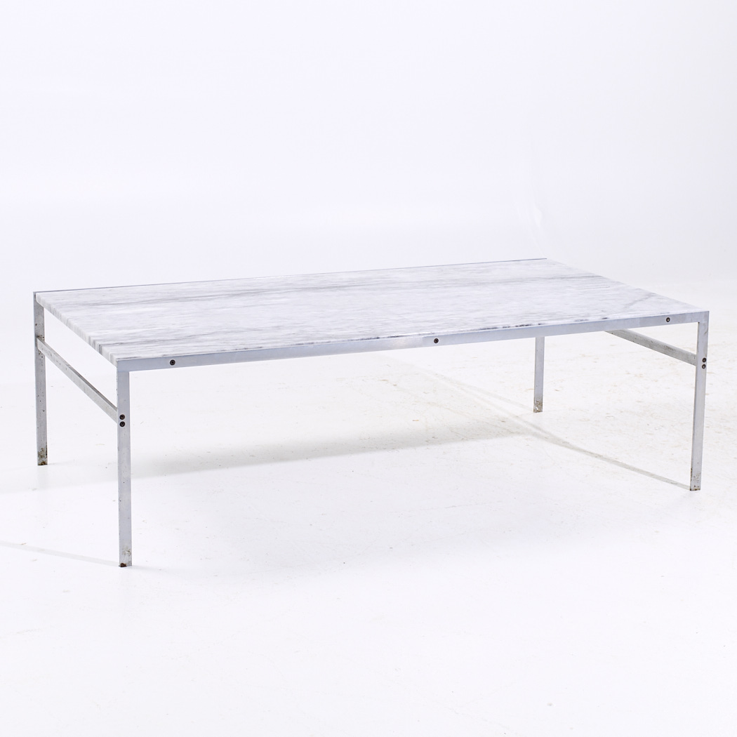 Preben Fabricius and Jørgen Kastholm for Bo-ex Bo 551 Mid Century Marble Coffee Table