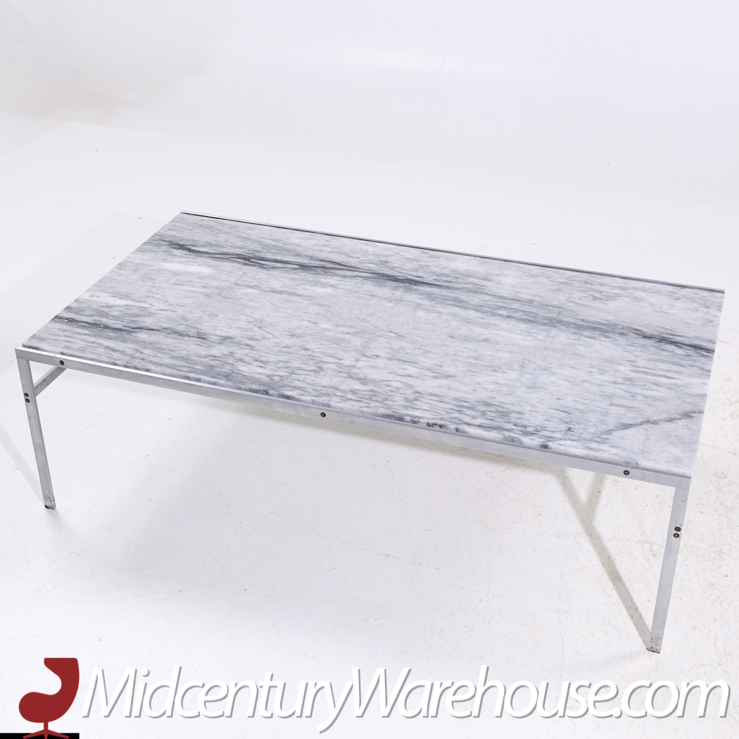 Preben Fabricius and Jørgen Kastholm for Bo-ex Bo 551 Mid Century Marble Coffee Table