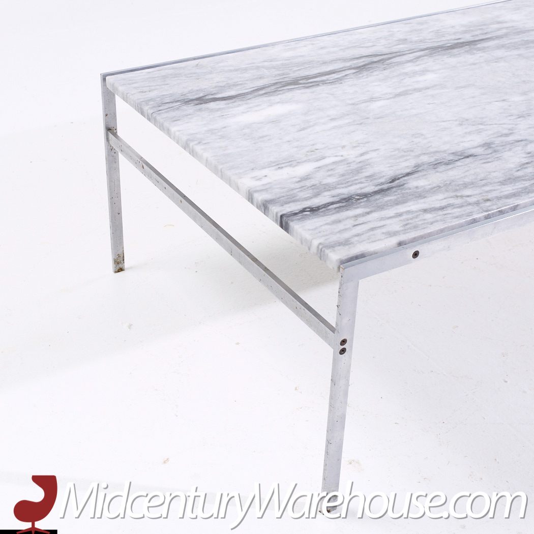 Preben Fabricius and Jørgen Kastholm for Bo-ex Bo 551 Mid Century Marble Coffee Table