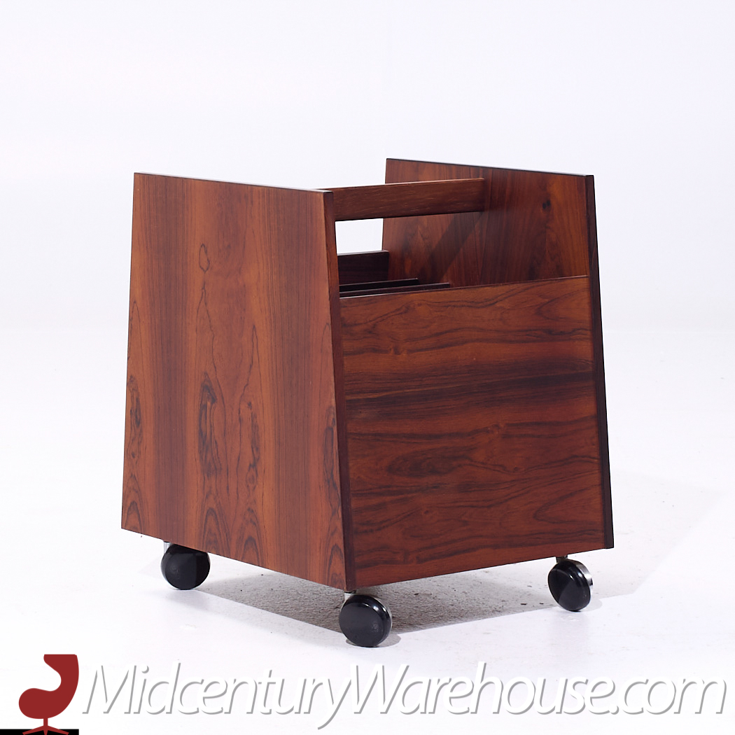 Rolf Hesland for Bruksbo Mid Century Danish Rosewood Record Caddy