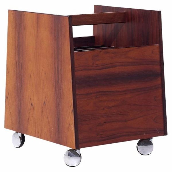 Rolf Hesland for Bruksbo Mid Century Danish Rosewood Record Caddy