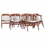 Svend Madsen Style Mid Century Danish Teak Dining Chairs - Set of 8