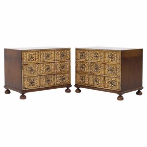 william a. berkey furniture for widdicomb mid century nightstands - pair