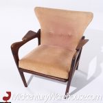 Adrian Pearsall for Craft Associates 2291-c Mid Century Walnut Lounge Chair - Pair