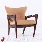 Adrian Pearsall for Craft Associates 2291-c Mid Century Walnut Lounge Chair - Pair